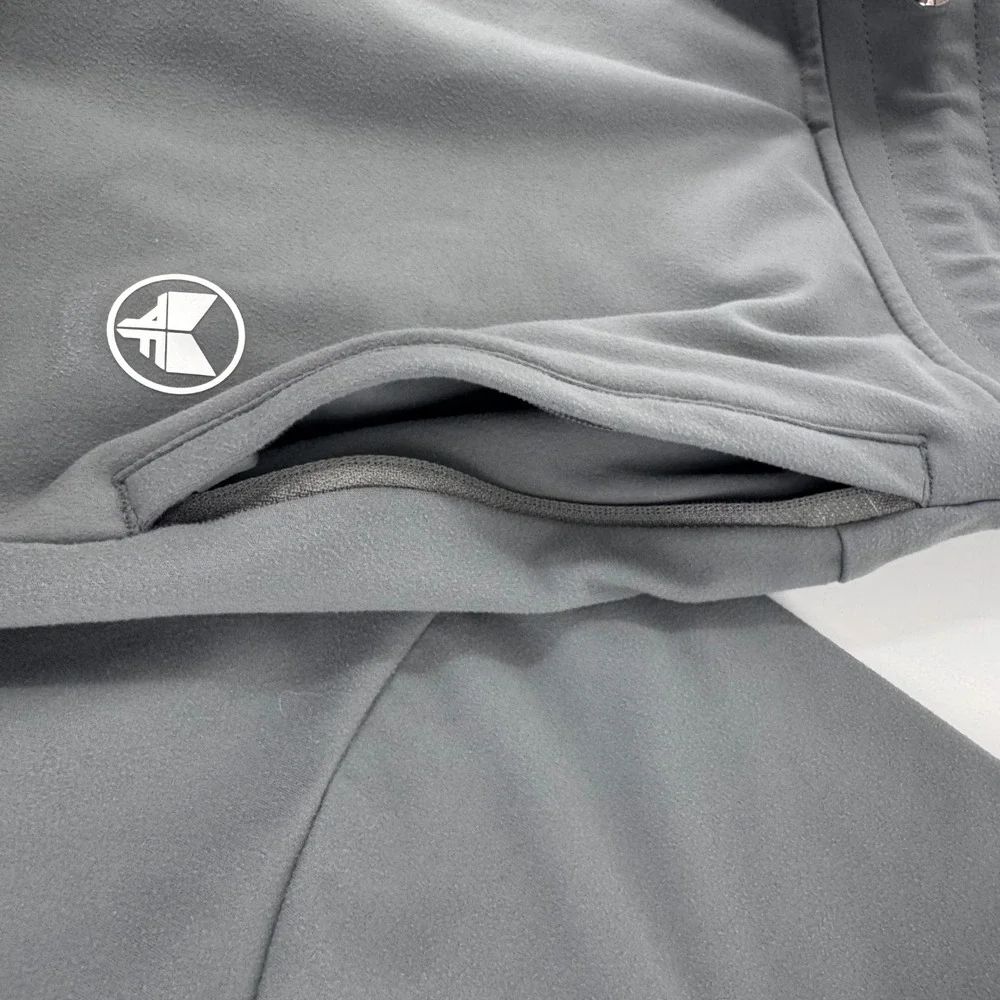 Alpha Forward Mens Charcoal Gray Tapered Athletic Jogger Pants Size Small AF
